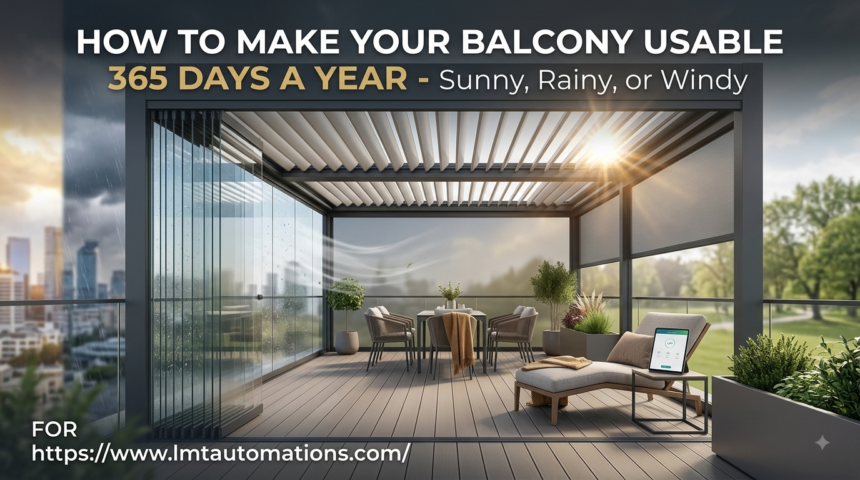 How to Make Your Balcony Usable 365 Days a Year – Sunny, Rainy, or Windy