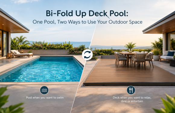 Bi-Fold Up Deck Pool