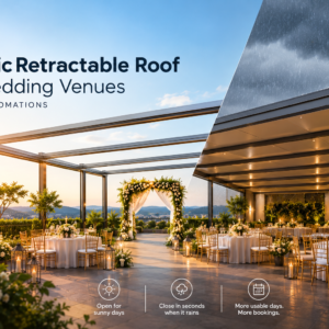 electric roof Electric Retractable Roof for Wedding Venues by LMT Automations